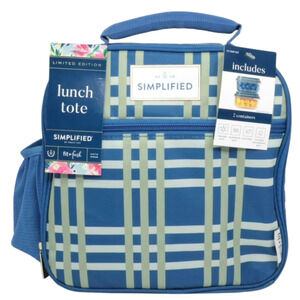 Fit & Fresh Lunch Bag with 2 Containers Townsend Lunch Box, School Work Tote NEW